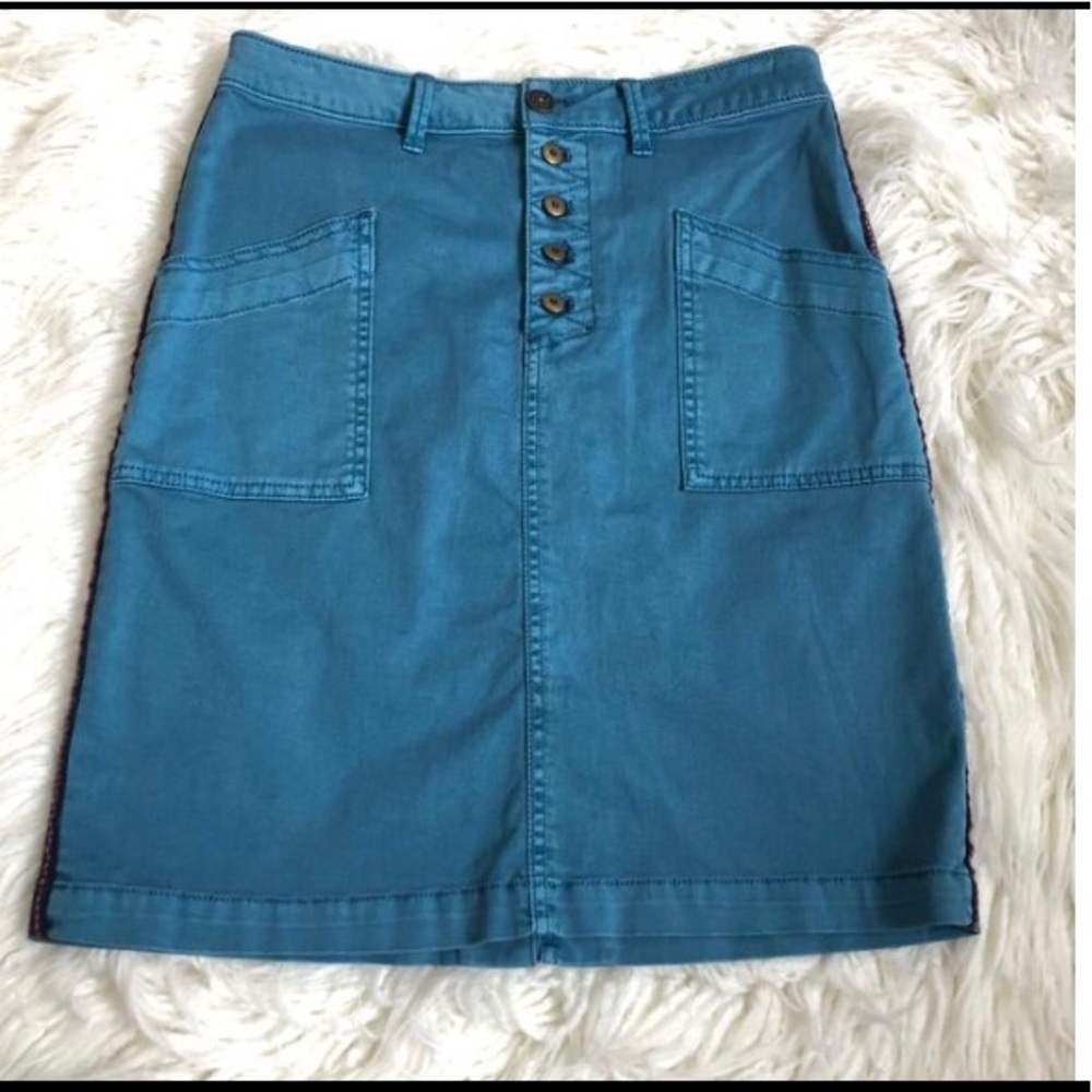 ANTHROPOLOGIE MID LENGTH PENCIL SKIRT SIZE SMALL